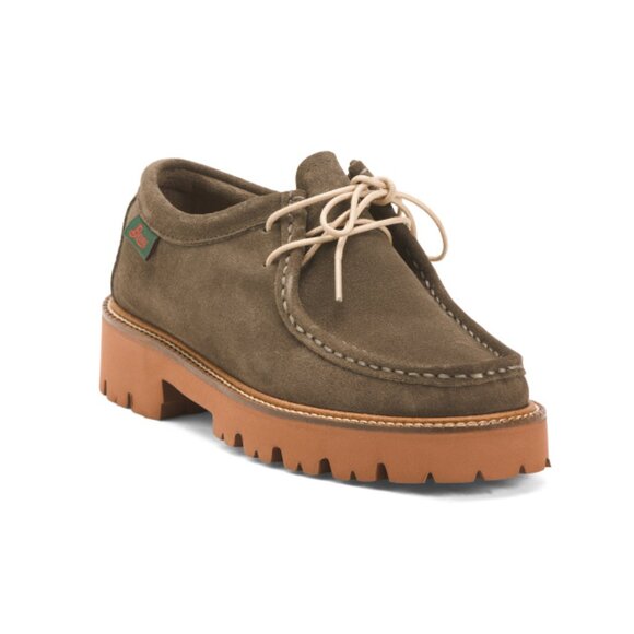 GH BASS Taupe Suede Wallace Moccasins
